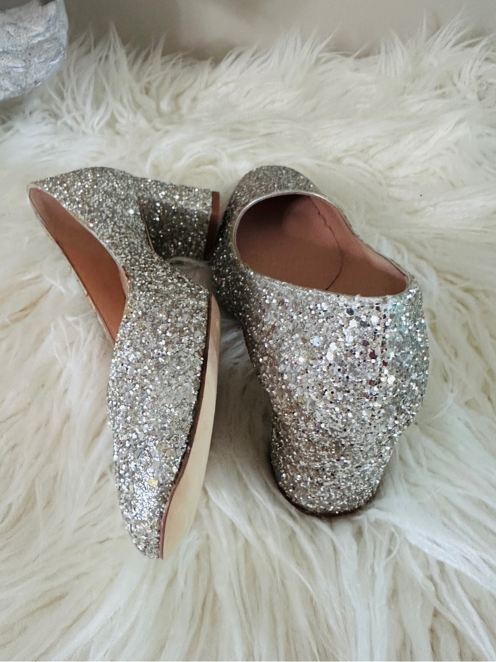 Kate Spade New York Dolores Silver/Gold Glitter Heel Pumps Size 6, 6.5, or 7 - Picture 5 of 10